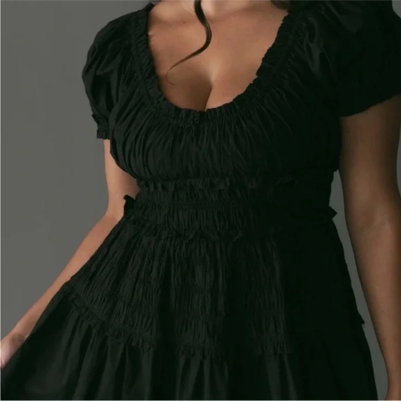 DÔEN Leanne Dress Black XS 100% Organic Cotton - Picture 6 of 15